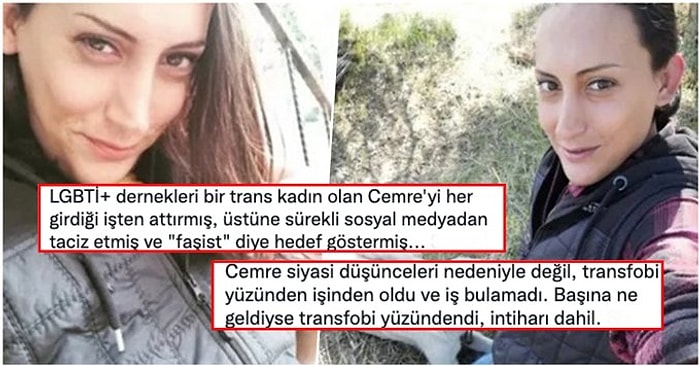 'Sebebim Olacaksınız' Dedikten Sonra İntihar Girişiminde Bulunan Trans Kadın Cemre Yeni Bir Tartışma Yarattı