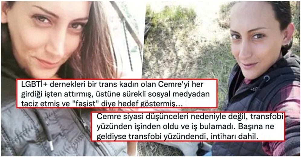 'Sebebim Olacaksınız' Dedikten Sonra İntihar Girişiminde Bulunan Trans Kadın Cemre Yeni Bir Tartışma Yarattı