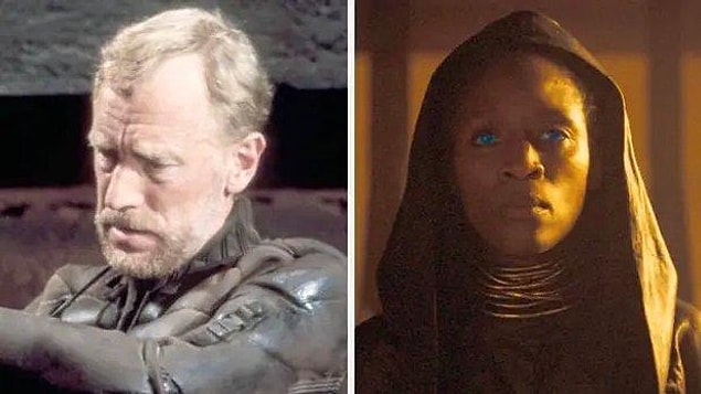 4. Kitaplarda Dr. Kynes karakteri beyaz bir erkek karakterdi ama filmde Dr. Kynes rolü siyahi bir kadın olan Sharon Duncan-Brewster tarafından canlandırıldı.