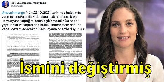 Nevşin Mengü'nün Tezsiz ve Diplomasız Olduğunu Söylediği Akademisyen Zehra Zulal Atalay Açıklama Yaptı!