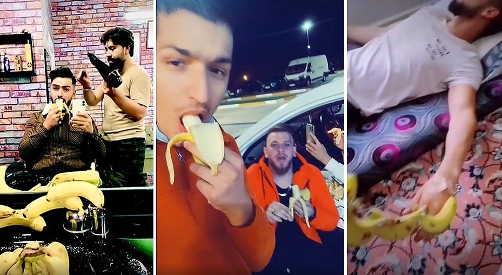 Suriyeliler Bizden İyi Geçiniyor Muz Alamıyoruz Diyen Vatandaşı Ti'ye Alan Suriyeliler Muz Yeme Akımı Başlattı