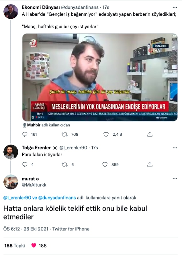 10. Maaş gibi bir şeymiş, neymiş o!