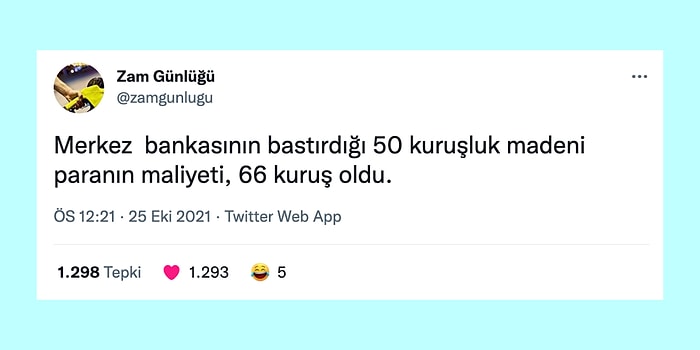 Son Zamanlarda Yağan Zamları Derleyen Zam Günlüğü Hesabından Okurken Bütçenizi Zorlayacak Paylaşımlar