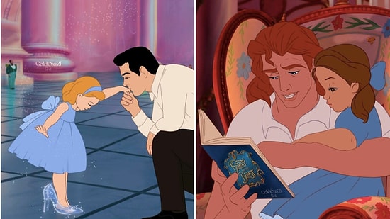 Русская художница показала 8 принцев Диснея в качестве отцов очаровательных малышей