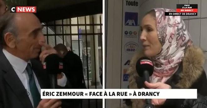 Fransa'da Cumhurbaşkanı Aday Adayı Zemmour, Röportaj Sırasında Başörtülü Kadının Başını Açtırdı
