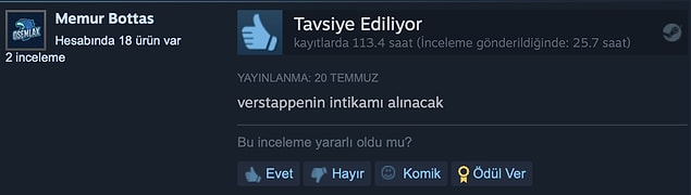 7. İntikam zamanı.