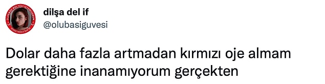 Sadece kırmızı oje mi? 😢