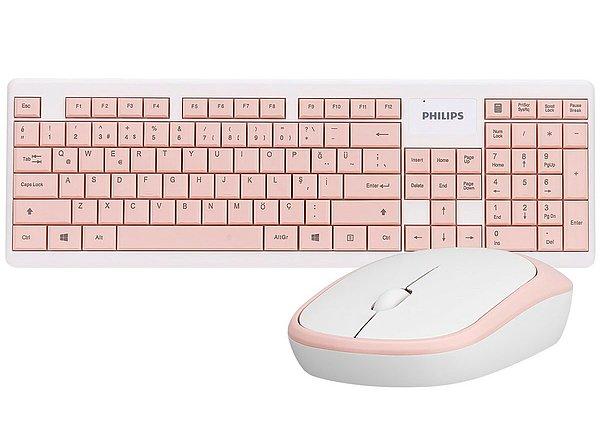 12. Tatlı mı tatlı rengiyle klavye ve mouse ikilisi...