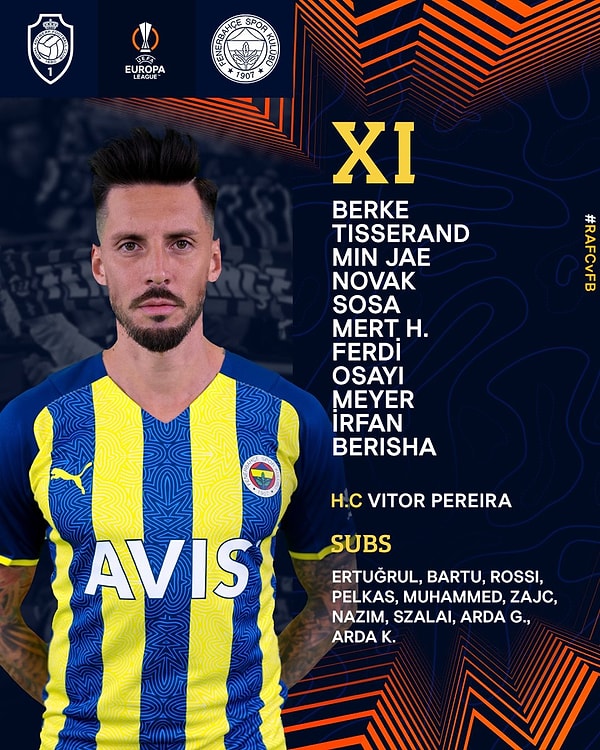 Fenerbahçe 11'i 👇