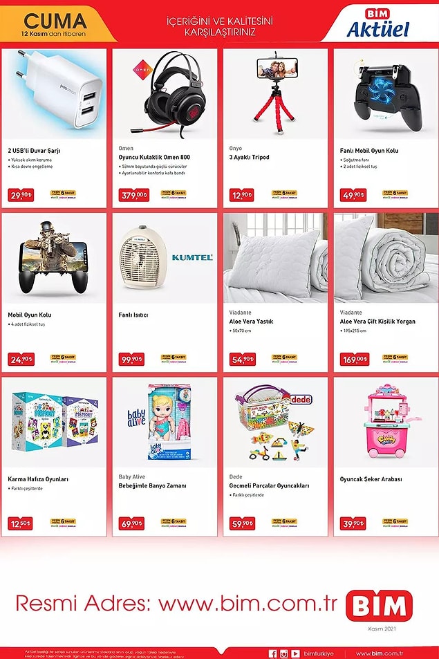 2 USB’li Duvar Şarjı 29,90 TL.