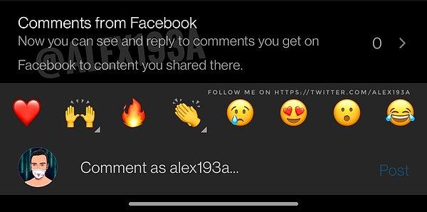 Facebook'a gelen yorumlar Instagram üzerinden görüntülenebildiği gibi Facebook'a giriş yapmaya gereksinim duymadan cevap dahi verilebilecek.