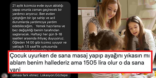 1500 TL'ye Oyun Ablası Arayan Kadının Bir Instagram Sayfasında Yayınlanan Tartışmalı İş İlanı