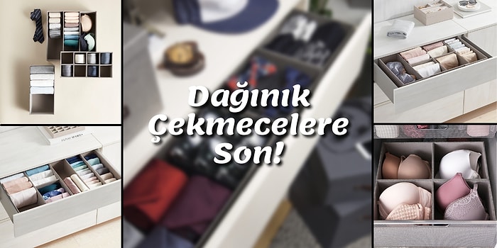 Düzen Sevenler Buraya! Birbirinden Kullanışlı Çekmece Düzenleyiciler