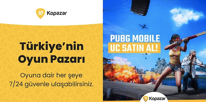 PUBG Mobile'da Karakterinin Donanımı En Üst Seviyelere Çıkarmanı Sağlayacak Kopazar.com ve UC Alışverişleri