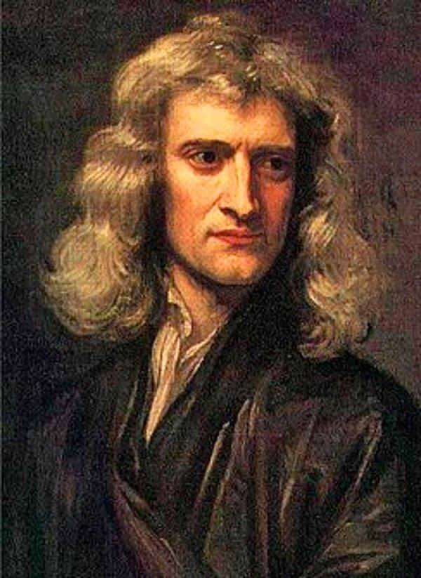 13. Isaac Newton, göz şeklinin değişmesinin algı üstündeki etkisini görmek için bir dikiş iğnesiyle gözünü dürtmüştür.