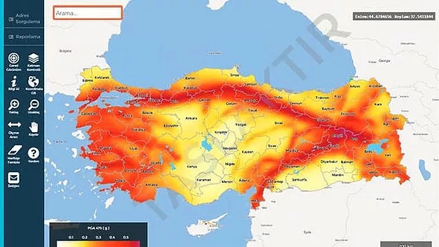 Türkiye Deprem Haritası