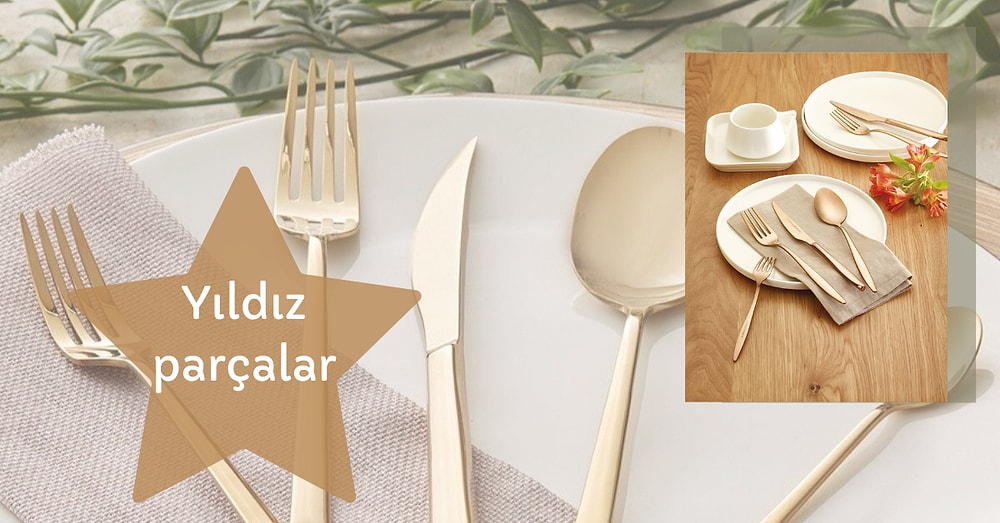 Sofralarınızda Yıldız Gibi Parlayacak İndirimli Çatal Kaşık Bıçak Takımları
