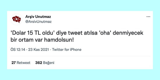 Dakika Başı Yükselen Dolar ve Birkaç Saatte Yüzde 10 Eriyen Türk Lirası'na Gelen Sosyal Medya Tepkileri