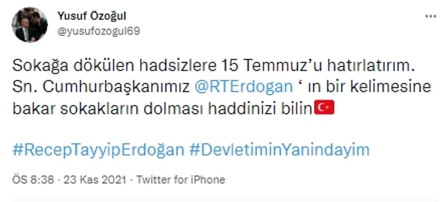 Tepki gelince sildi