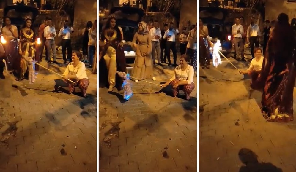 Bu Nasıl Adet? Kaynananın Donunu Ateşe Verip Gelini de Etrafında Oynattılar