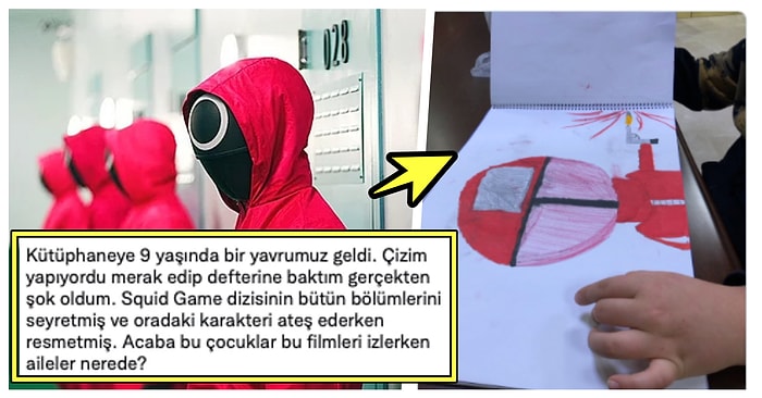 9 Yaşındaki Çocuğun 'Squid Game' Karakterlerini Çizmesine İsyan Ettikten Sonra Sosyal Medyayı İkiye Bölen Kişi