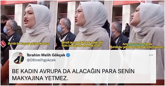 Türkiye'de Yaşamak İstemediğini Söyleyip Avrupa'yı Örnek Gösteren Genç Kadın, Melih Gökçek'in Hedefi Oldu