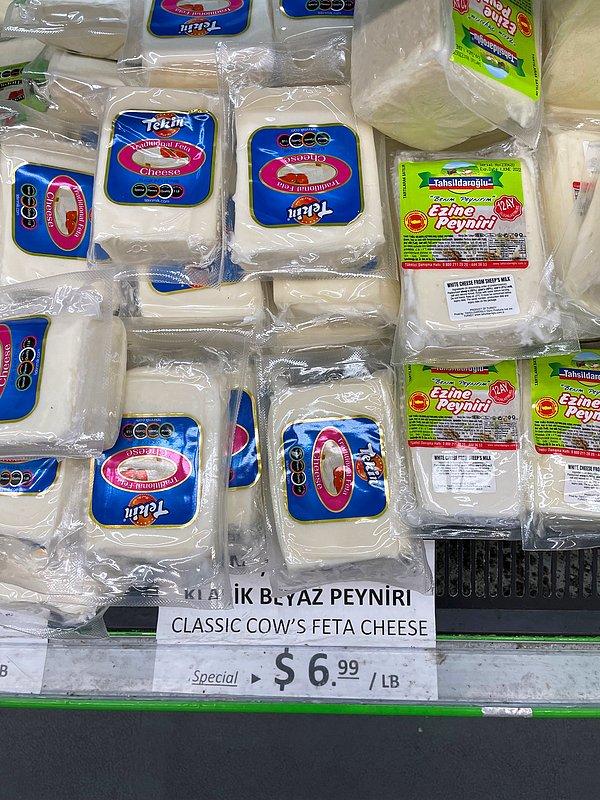 21. Klasik beyaz peynirin fiyatı 6.99 dolar.