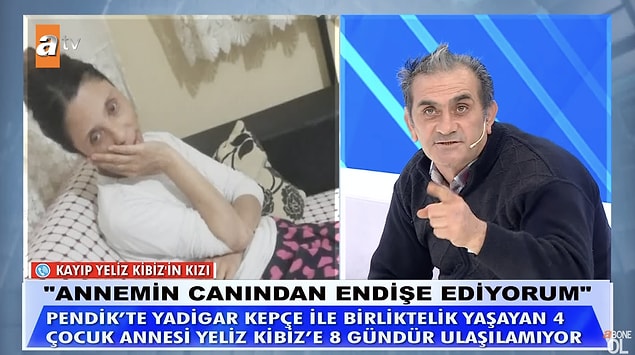 Yeliz Kibiz'in kızı da canlı yayına telefonla bağlandı. Kepçe'nin annesini medyum diyerek kaçırdığını, annesini pazarlamaya çalıştığını ve 13 yaşındaki kız kardeşini de yurttan alıp erkeklere satmaya çalıştığını söyledi.