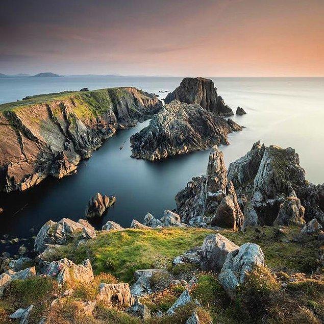 6. İrlanda'nın en kuzey noktası olan Malin Head'in muhteşem manzarası: