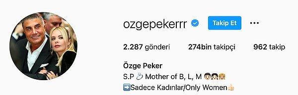 Eşi Özge Peker'in de sık kullandığı Instagram sayfasında birkaç gündür paylaşım yapmadığı söyleniyor.