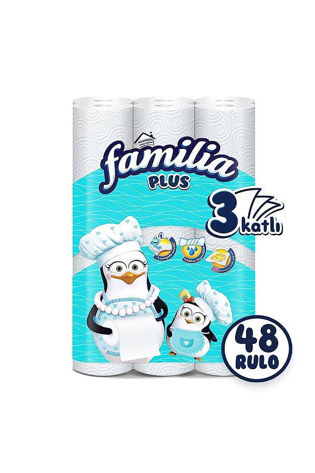 11. Familia Plus kağıt havlu hem kaliteli ve yumuşacık, hem çok emici hem de uygun fiyatlı.