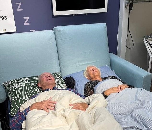Покупатели магазина ИКЕА были вынуждены ночевать на кроватях в выставочном зале после того, как в Дании выпал сильный снег
