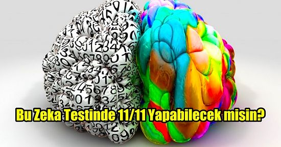 Beyin Egzersizi Arayanlar Buraya! Bu Zeka Testinde 11/11 Yapabilecek misin?