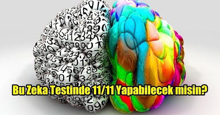 Beyin Egzersizi Arayanlar Buraya! Bu Zeka Testinde 11/11 Yapabilecek misin?