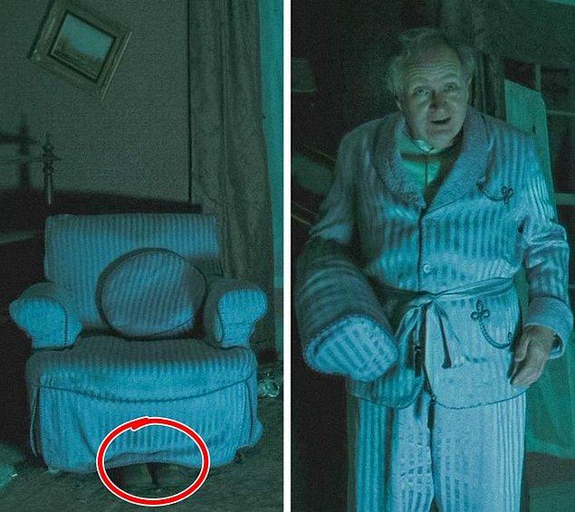 5. Harry Potter ve Melez Prens filminde Slughorn'un kendisini koltuk olarak kamufle ettiği kısımda terliklerinin durduğunu fark etmiş miydiniz?
