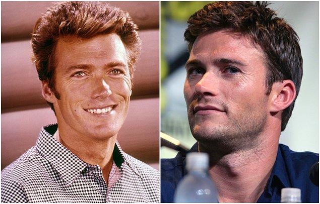 6. Clint Eastwood'un gençliği ve oğlu Scott Eastwood.