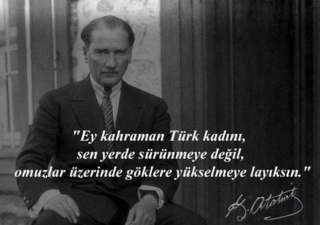 Atatürk'ün Kadın Hakları Sözleri
