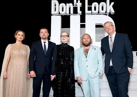 Jennifer Lawrence Doğuma Günler Kala Kırmızı Halıda! Leonardo DiCaprio İle “Don't Look Up” Prömiyeri...