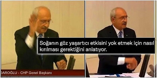 Kemal Kılıçdaroğlu'nun Meclis Konuşmasında Yaptığı El Hareketinin Benzetildiği Bambaşka Şeyler