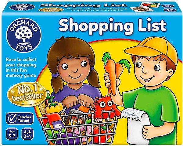 Alışveriş listesi oyunuyla kelime öğrenimi desteklenebilir.