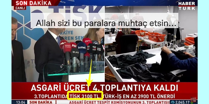 Asgari Ücret İçin 3100 Lira Teklifi Verdiği İddia Edilen İşverenler Sendikasına Tepki Yağdı