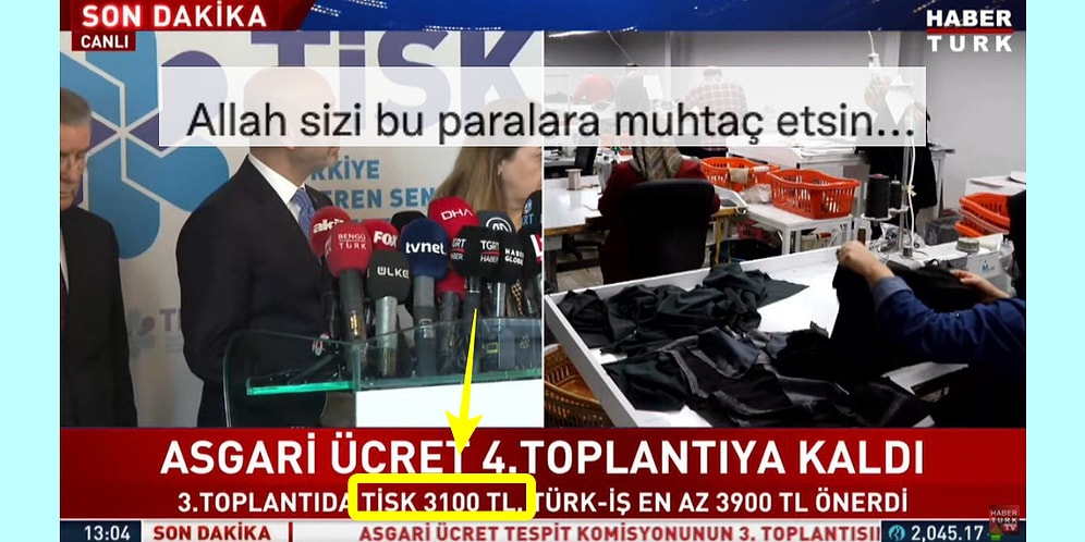 Asgari Ücret İçin 3100 Lira Teklifi Verdiği İddia Edilen İşverenler Sendikasına Tepki Yağdı