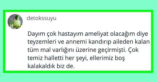 Ailenizin ya da Sizin Başınıza Gelen Tatsız Miras Olayları