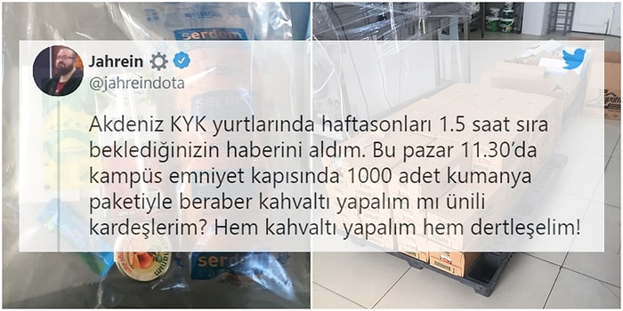 Jahrein Hazırladığı Kumanyalar ile KYK Yurduna Ziyarete Gidiyor: "Hem Kahvaltı Yapalım, Hem Dertleşelim"