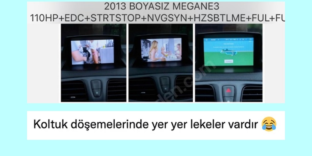 İlana Verdiği Aracın Ekranına Porno Film Yansıtan Galericiye Gelen Komik Yorumlar