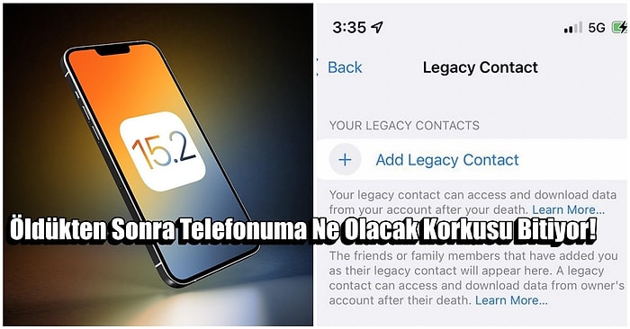 Öldükten Sonra Telefonuma Bakarlarsa Korkusuna Son!  iOS 15.2 ile Dijital Miras Özelliğini Kullanıma Sundu