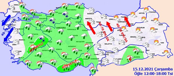 İl İl Hava Sıcaklıkları ve Yağış Durumu