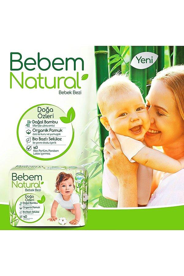 9. Uygun fiyatlı ve kaliteli bir bez arıyorsan Bebem Natural bebek bezini düşünebilirsin.