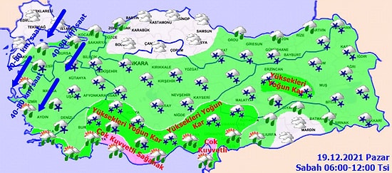 19 Aralık Meteoroloji Uyardı! Kar Geliyor! Sıcaklık Gündüz Bile -20'lerin Altına Düşecek...