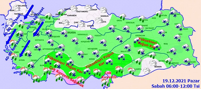 19 Aralık Meteoroloji Uyardı! Kar Geliyor! Sıcaklık Gündüz Bile -20'lerin Altına Düşecek...